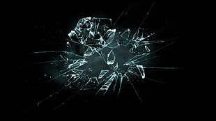 glass shards, glass, shattered