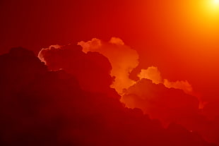 clouds at golden hour