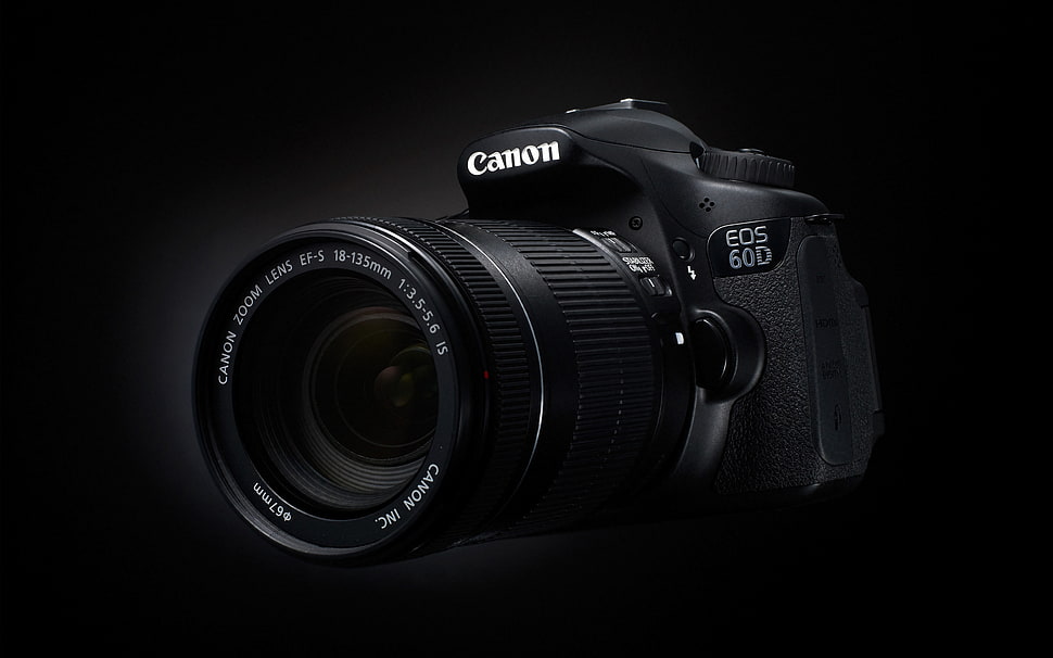 black Canon EOS 60D HD wallpaper