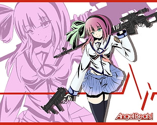 AngelBeats character illustration, anime, Angel Beats!, Nakamura Yuri HD wallpaper
