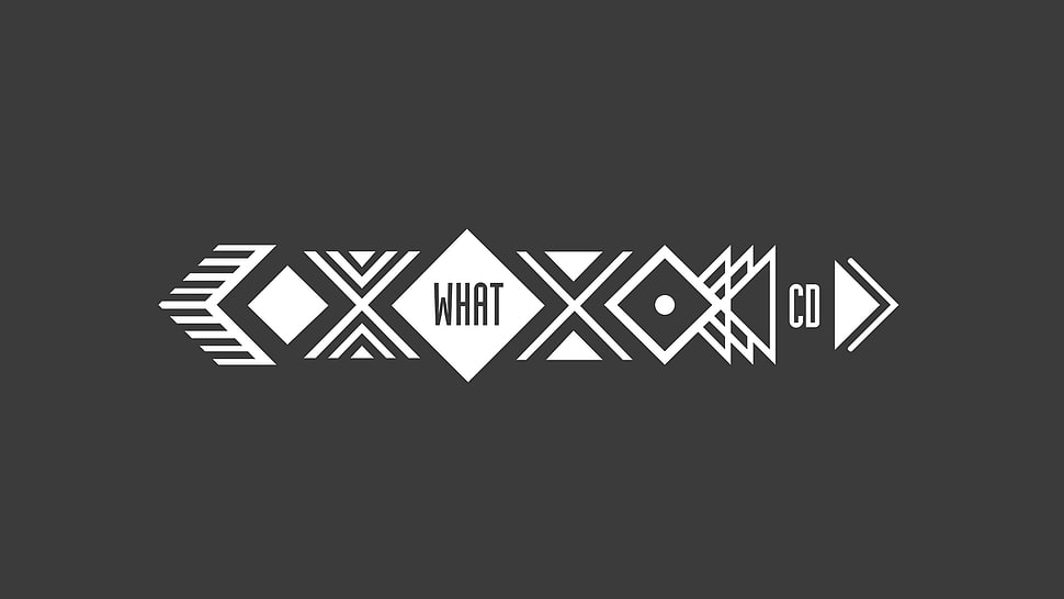 gray background with text overlay, What.CD HD wallpaper