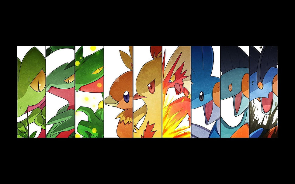 Pokemon characters collage poster, Pokémon, collage HD wallpaper