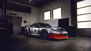 gray and red Porsche 911 HD wallpaper