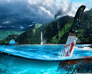 black handled knife, Far Cry 3, knife, Far Cry, split view HD wallpaper