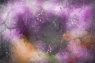 purple and brown abstract artwork