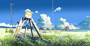 green grass, The Place Promised In Our Early Days, anime HD wallpaper
