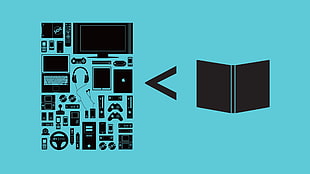 assorted electric gadgets illustration
