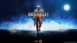 Battlefield 3 digital wallpaper, machine gun HD wallpaper