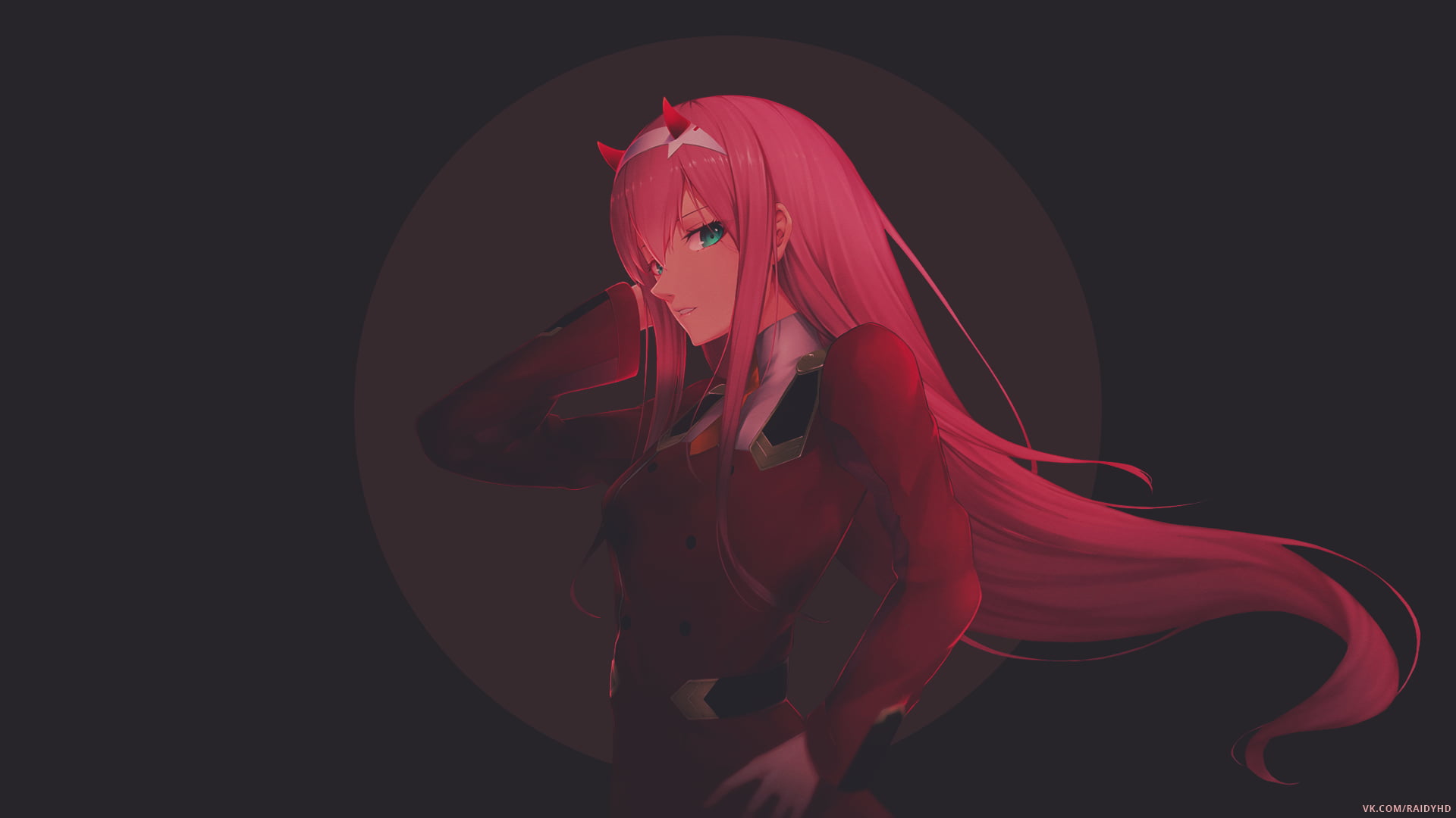 female pink haired anime, anime, anime girls, picture-in-picture, Darling in the FranXX