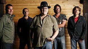 five men members of a band
