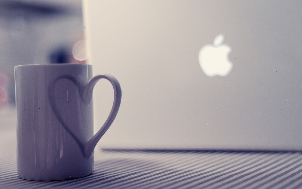 white ceramic coffee mug HD wallpaper