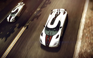 white and black sports car, Koenigsegg, Agera R, car, Hypercar HD wallpaper