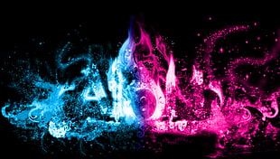 blue and pink illustration, Aion, colorful, video games