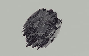 gray and black abstract illustration, abstract