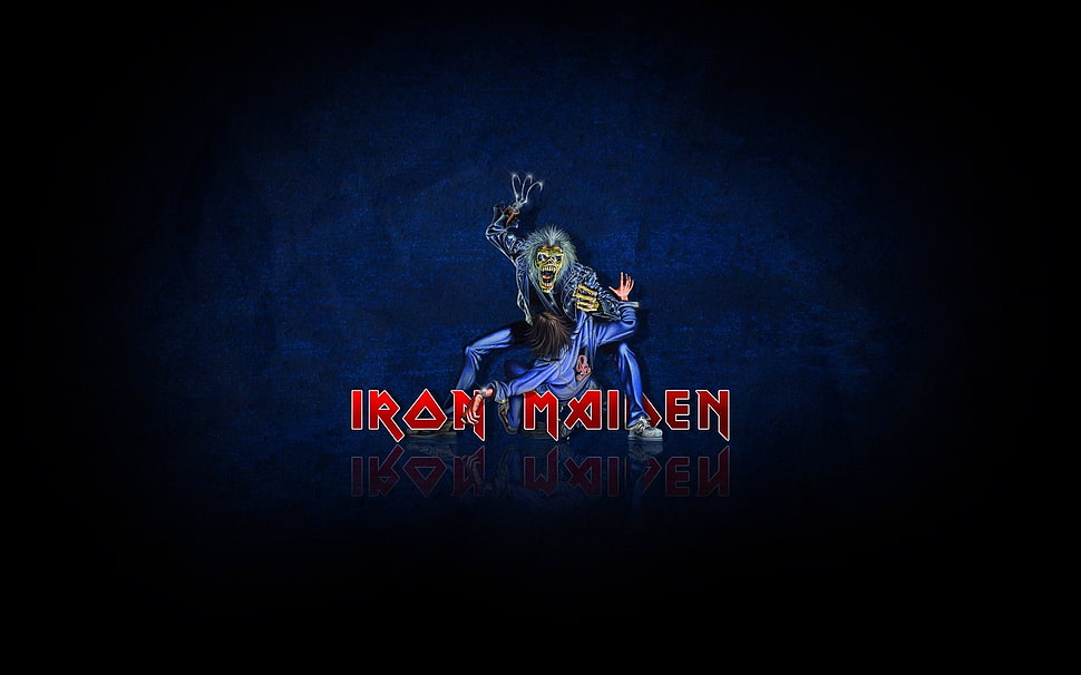 Iron Maiden band album poster HD wallpaper