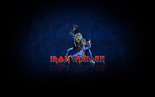 Iron Maiden band album poster HD wallpaper