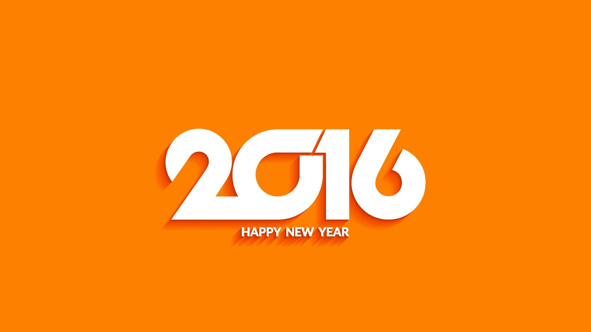 2010 happy new year text, typography, orange background, quote, New Year
