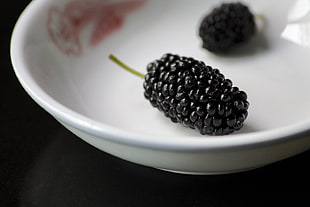 black frut, Mulberry, Berries, Dish