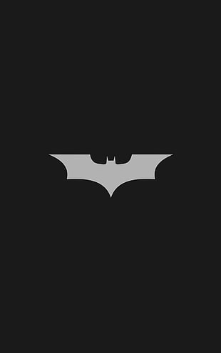 Batman logo, Batman logo, Batman, minimalism, portrait display HD wallpaper