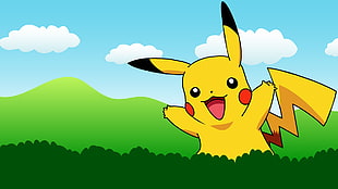 Pokemon pikachu illustration, Pikachu, pokemon third generation, Pokemon Ruby HD wallpaper