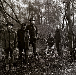 men's black coat, singer, Radiohead HD wallpaper