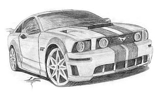 Ford Mustang GT sketch