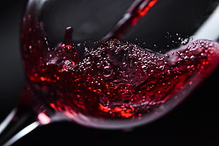 clear crystal wine glass, drinking glass, wine, macro HD wallpaper