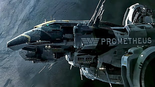 Prometheus spacecraft toy, Prometheus (movie), BC-303 Prometheus, Weyland Corporation, artwork HD wallpaper