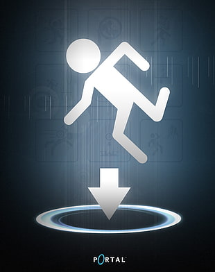 Portal illustration, Portal (game) HD wallpaper