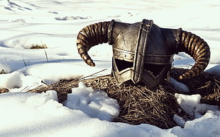 silver Vikings helmet, video games, The Elder Scrolls V: Skyrim, helmet
