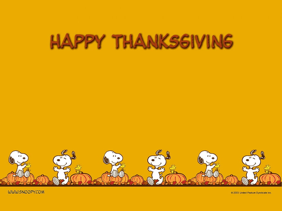 Happy Thanksgiving Text Peanuts Comic Snoopy Thanksgiving Hd Wallpaper Wallpaper Flare