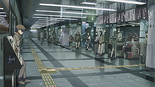 anime digital wallpaper, 5 Centimeters Per Second, metro, Makoto Shinkai  HD wallpaper