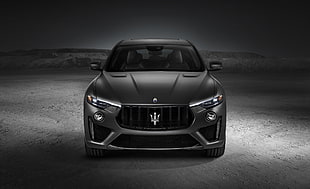 black car poster, Maserati Levante Trofeo, New York Auto Show, 2018