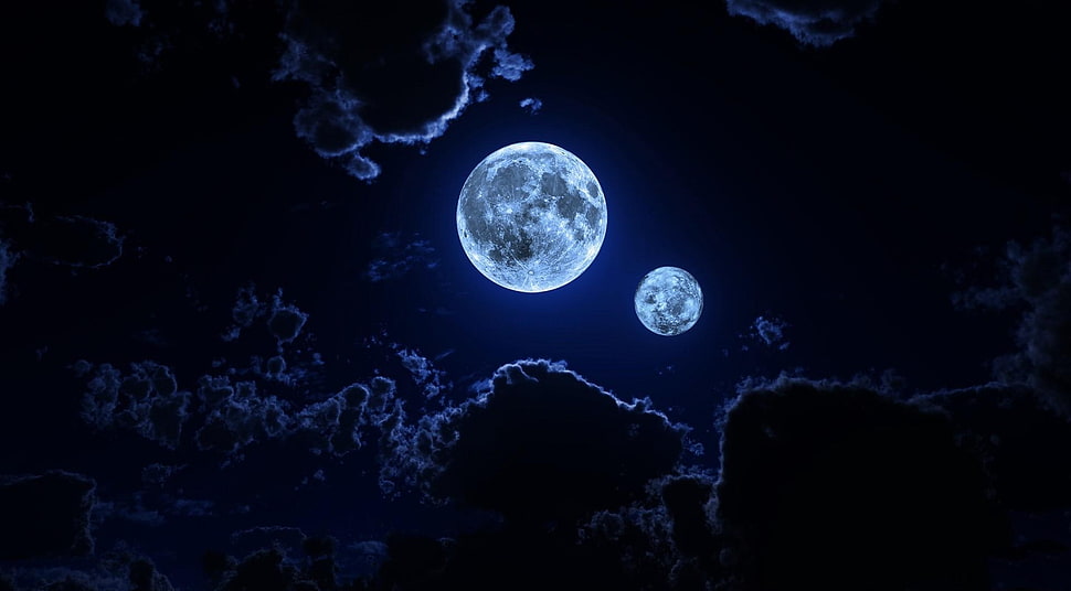 Photo of moon HD wallpaper