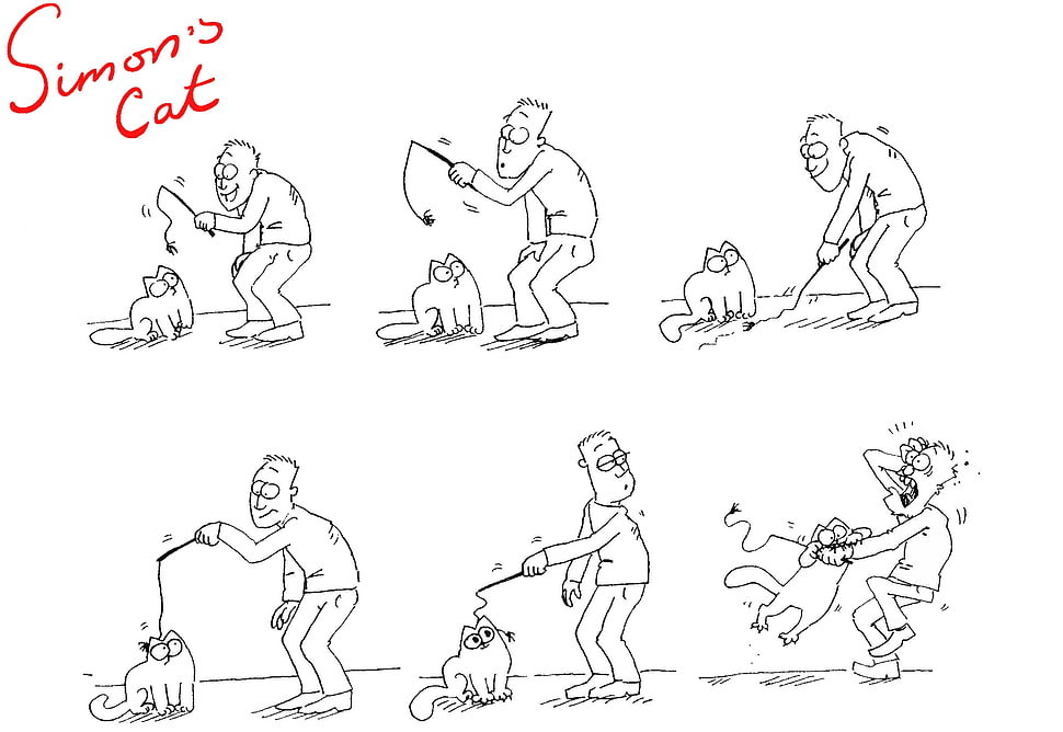 Simon's Cat sketch HD wallpaper