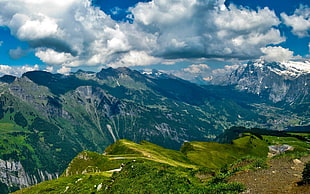 landscape photography of mountains during daytime HD wallpaper