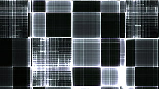 black and gray digital checkered illustration
