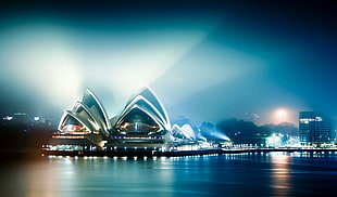 Sydney Opera House at night HD wallpaper