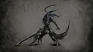 Dark Souls Knight Boss digital wallpaper