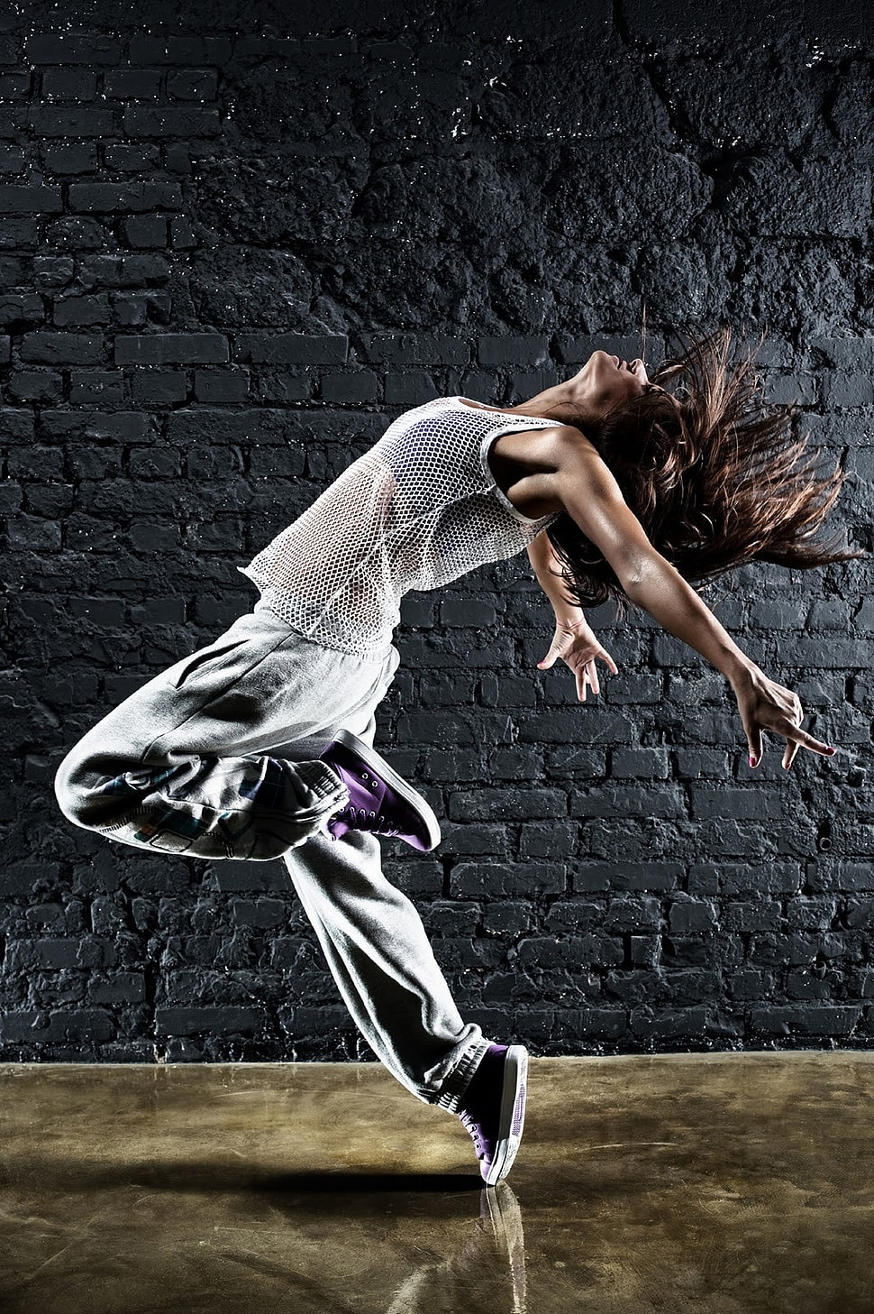 two white and black horse figurines, dancing, dancer HD wallpaper