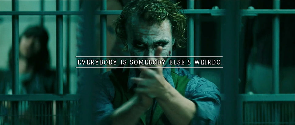 The Joker with text overlay, Joker, quote, The Dark Knight HD wallpaper