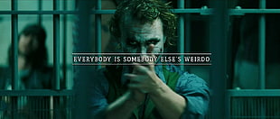 The Joker with text overlay, Joker, quote, The Dark Knight