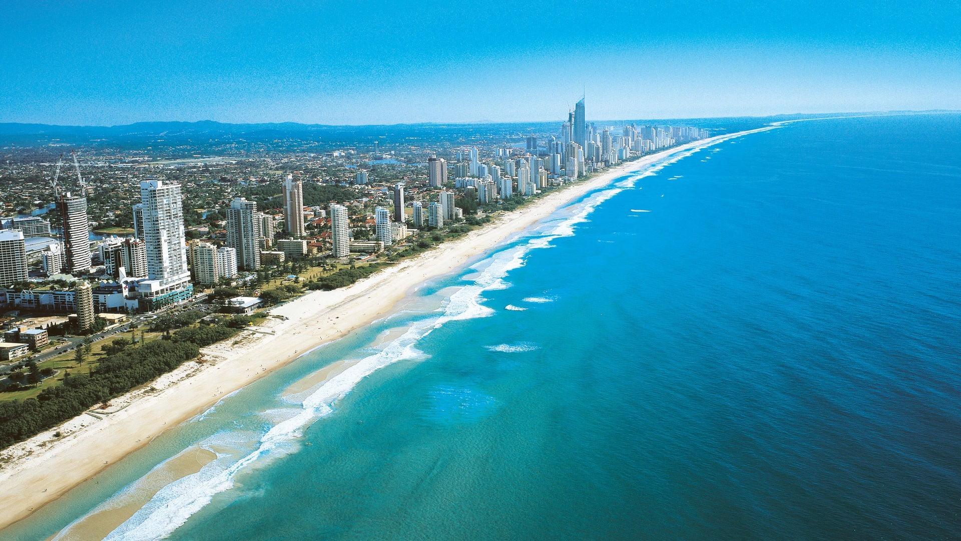 seashore, Australia, sea, beach, Gold Coast