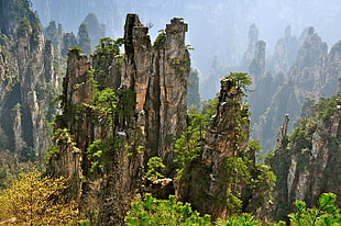 brown rock formations, landscape, cliff, nature, rock formation