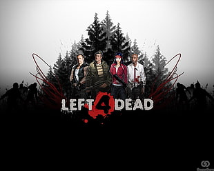 Left 4 Dead game poster, video games, Left 4 Dead