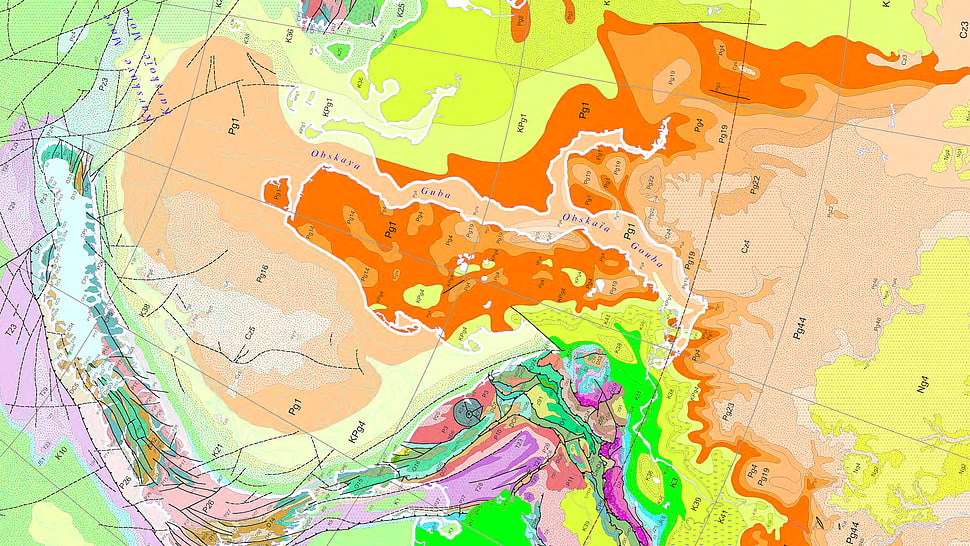 multicolored map chart, map, Russia HD wallpaper