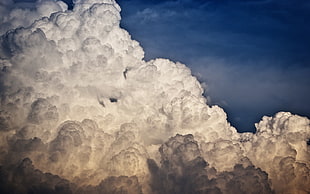 white clouds painting, clouds, nature, sky HD wallpaper