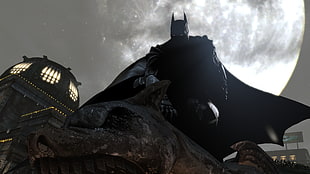 Batman 3D wallpaper, Batman, Batman: Arkham Origins, video games, night