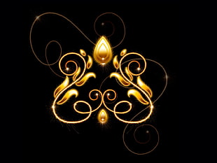 brown flame digital wallpaper