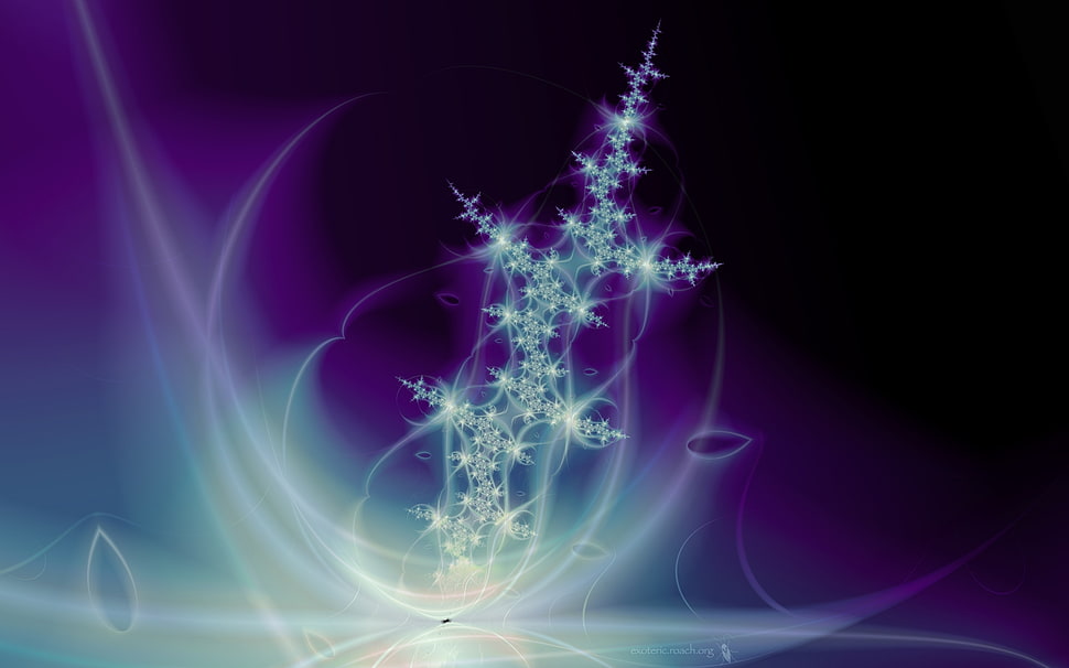 teal illustration HD wallpaper